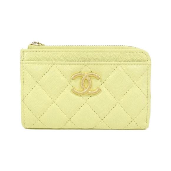 CHANEL Yellow Card Holder - Picture 1 of 7